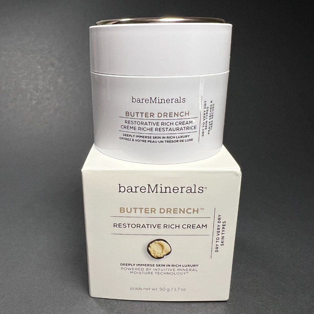bareMinerals Butter Drench Restorative Rich Cream Full Regular Size 1.7 oz